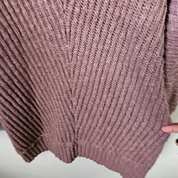 NWT FREE PEOPLE COCOA / MAR DEEP V NECK LONG JUMPER SWEATER SIZE SMALL - Picture 10 of 16